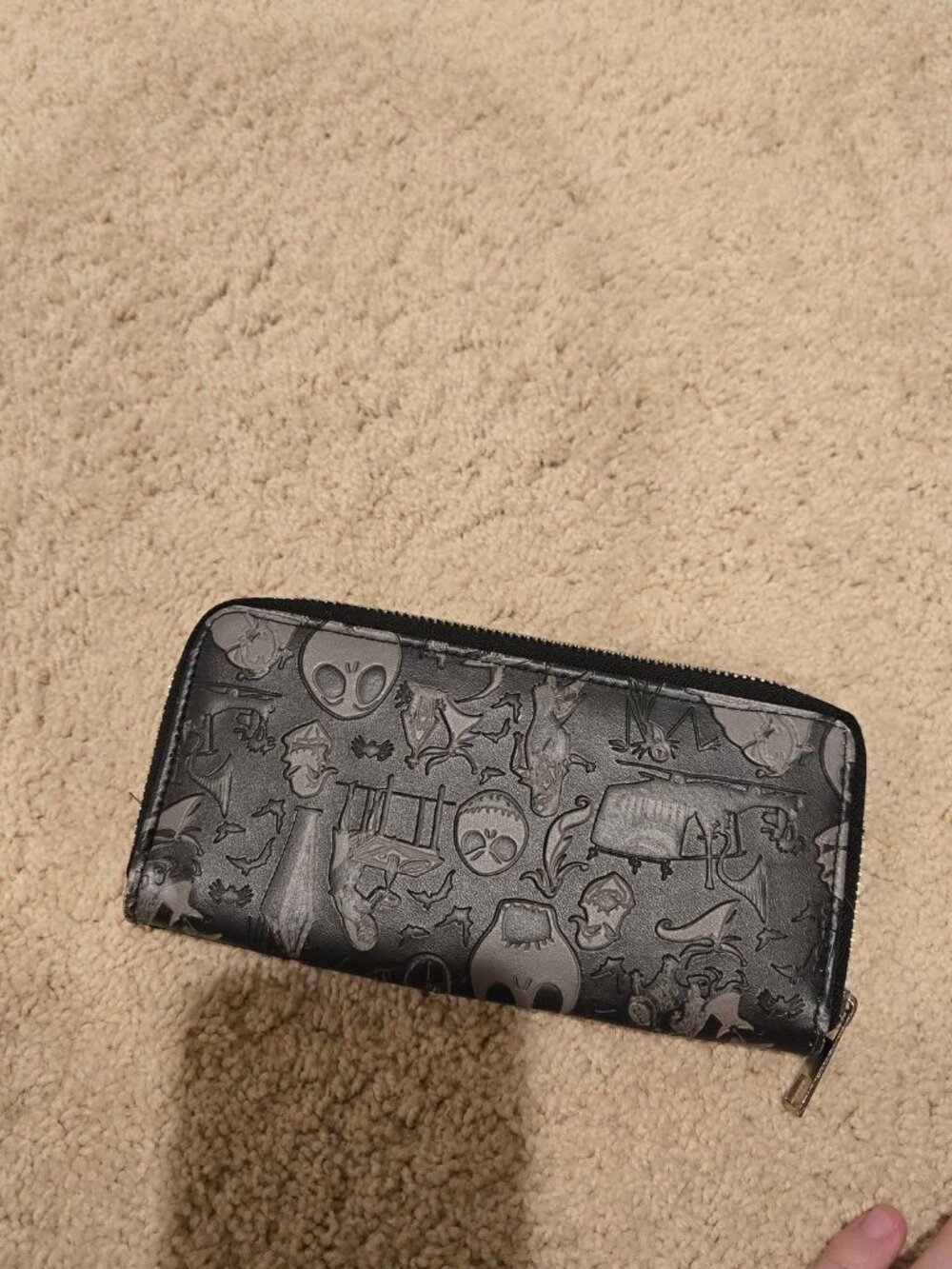 Tim Burton The Nightmare Before Christmas Jack Skellington & Sally Zip Wallet - Picture 3 of 8